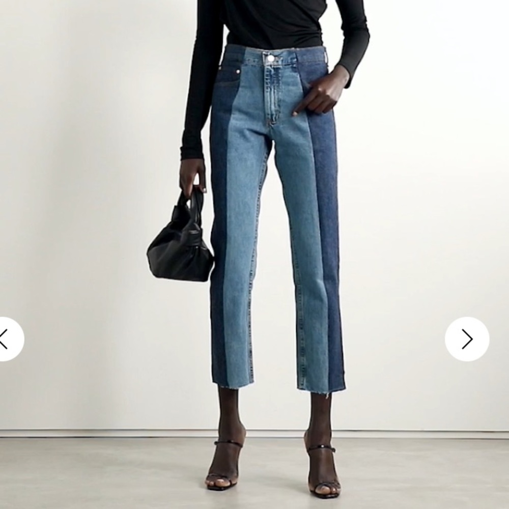 E.L.V. The Twin Frayed Two Tone Jeans